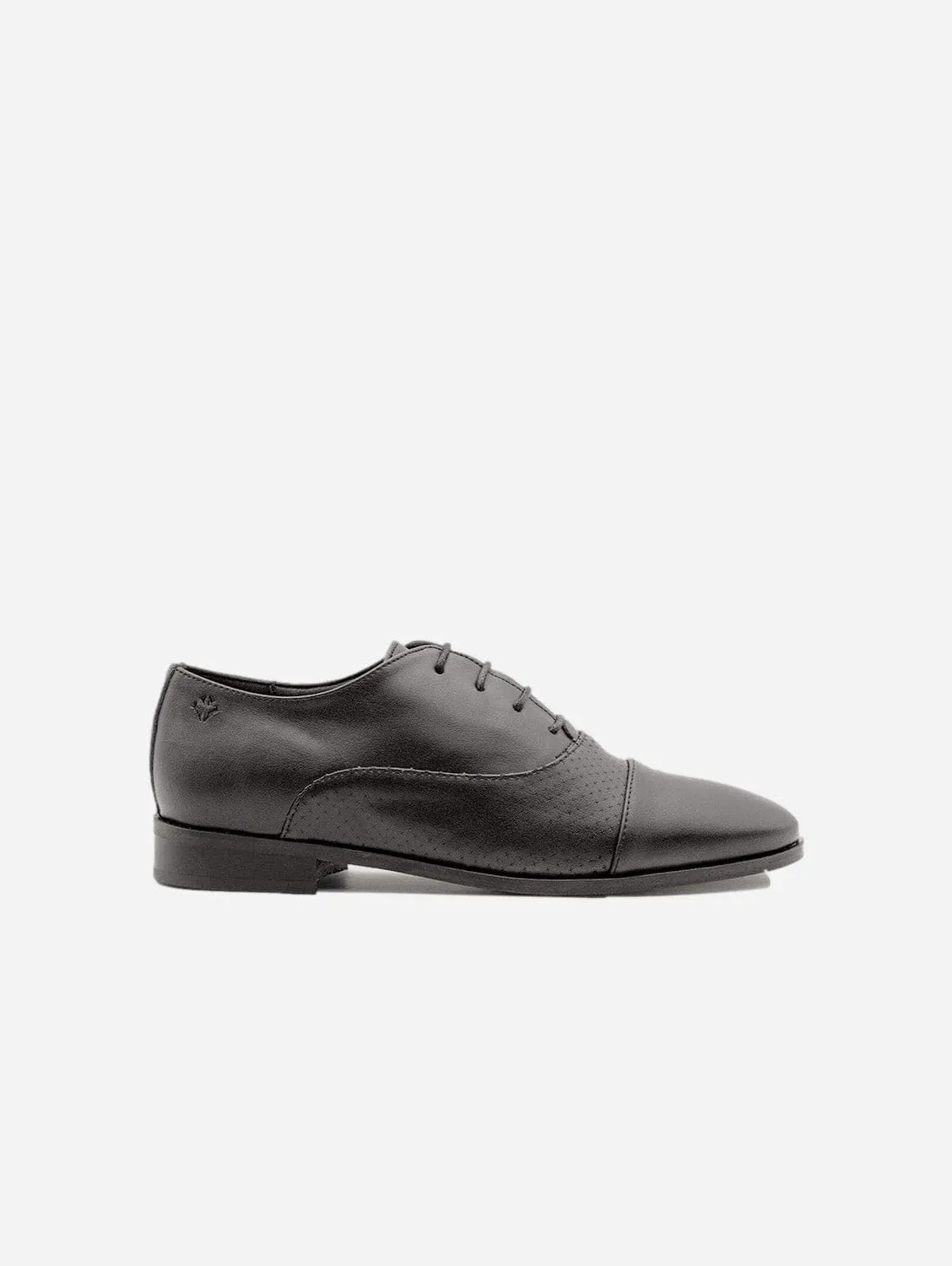 Aiko Damen Oxfordschuhe aus veganem Leder | Schwarz