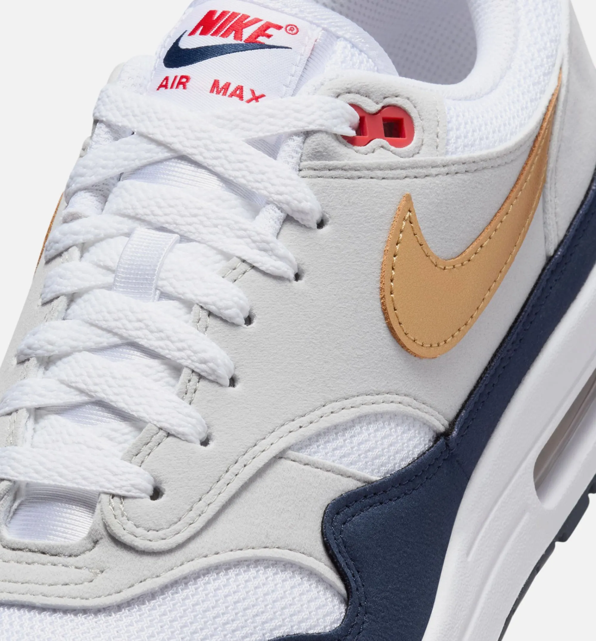 Air Max 1 Olympia Herren Lifestyle-Schuh - Obsidian/Metallic Gold