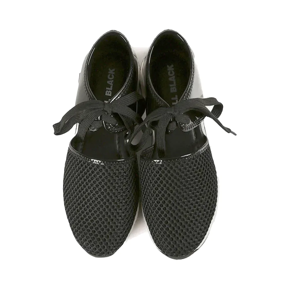 All Black Damen Erstaunliche Mesh-Sneaker in Schwarz