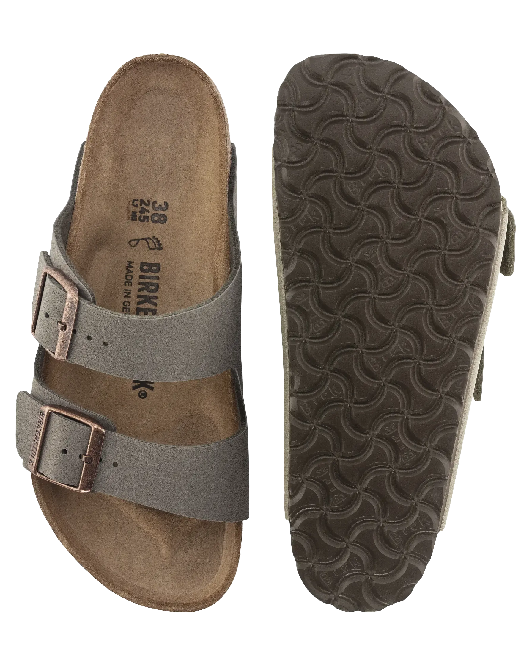 Arizona Birko Flor Sandalen in Stein