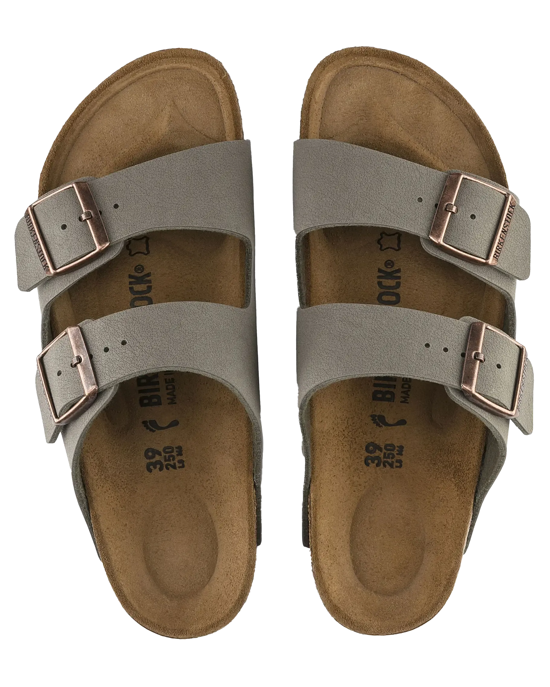 Arizona Birko Flor Sandalen in Stein