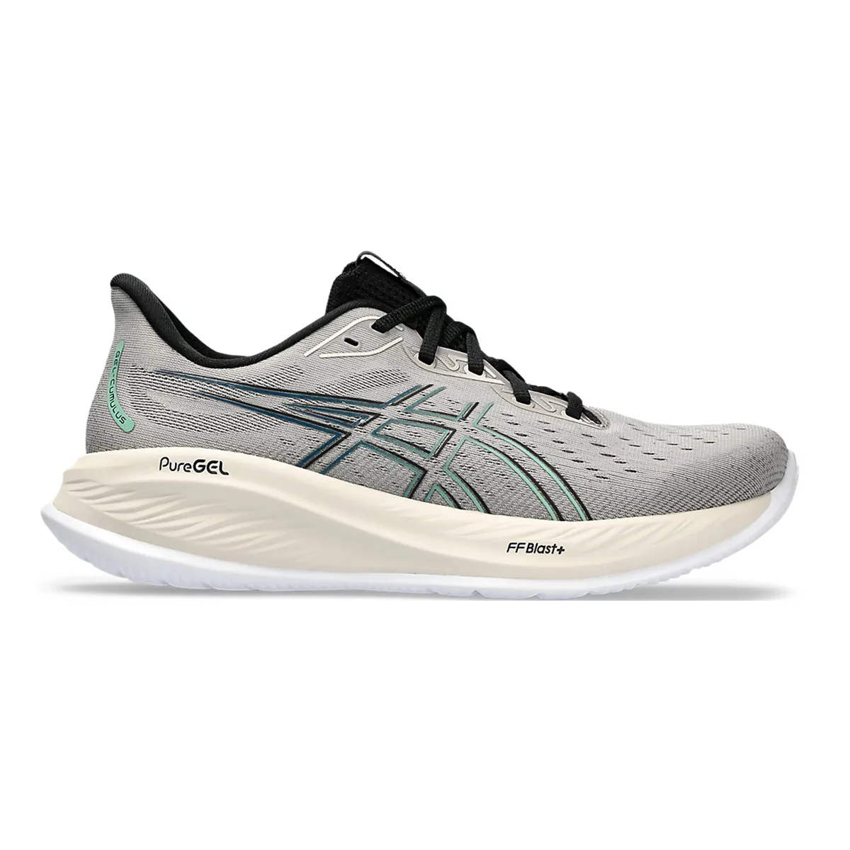 Asics Gel Cumulus 26 - Mondgestein - Dunkle Minze