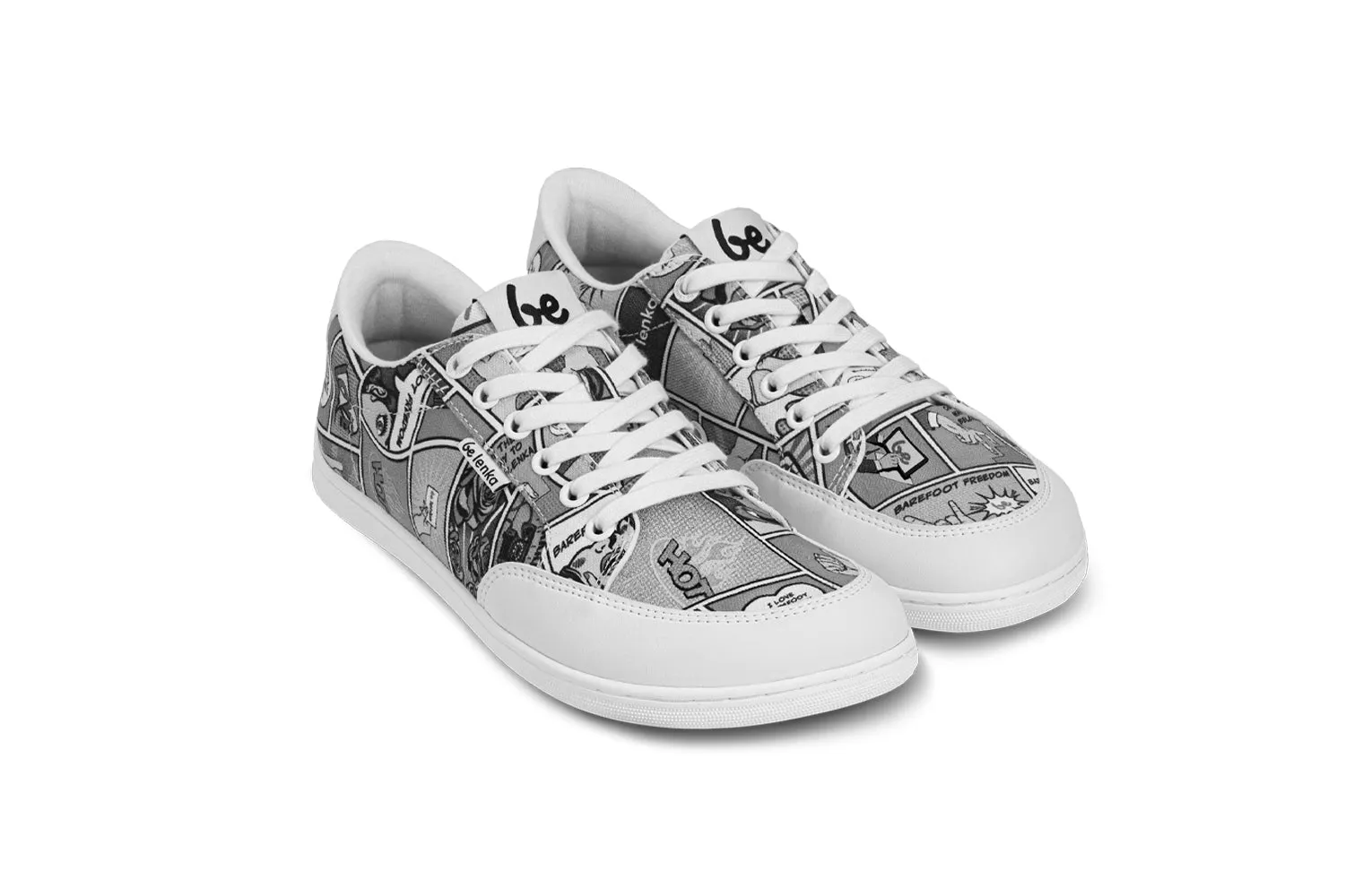 Barfuß-Sneakers Be Lenka Rebound - Comics Schwarz & Weiß Schuhe_Be Lenka_Schuhwerk