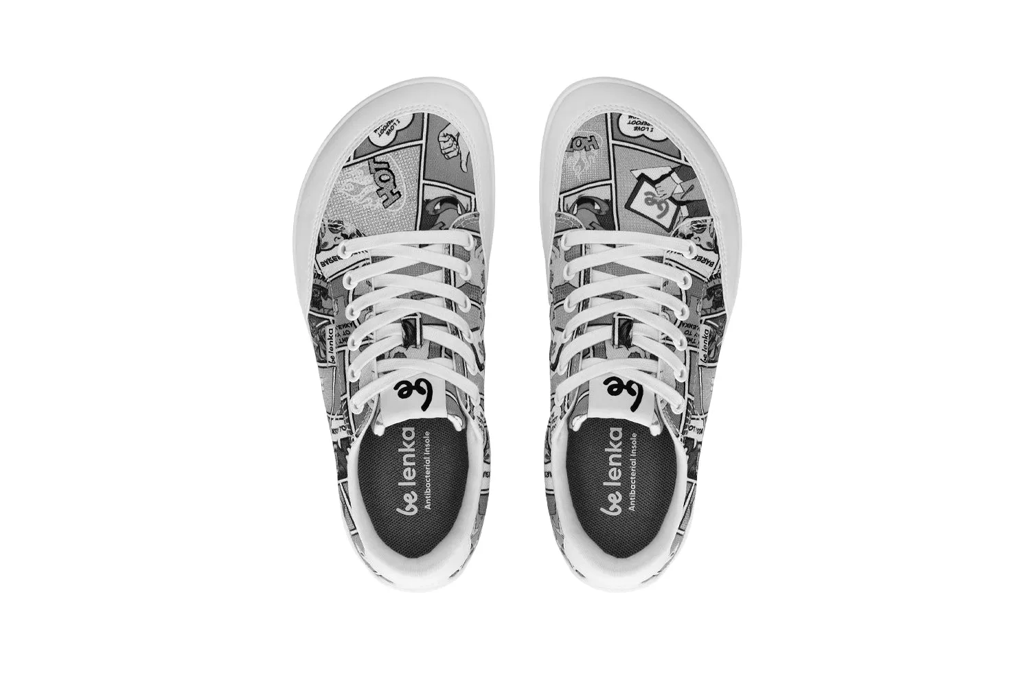 Barfuß-Sneakers Be Lenka Rebound - Comics Schwarz & Weiß Schuhe_Be Lenka_Schuhwerk