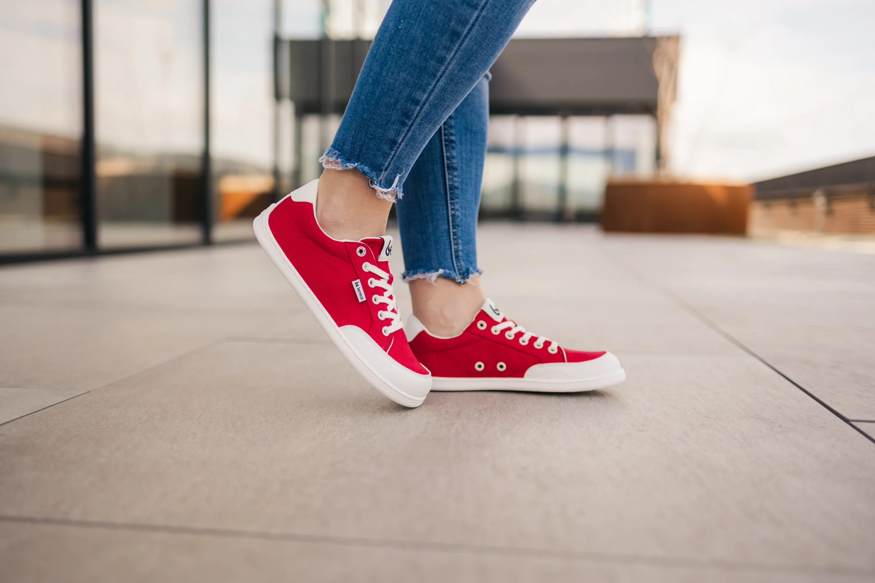 Barfuß-Sneakers Be Lenka Rebound - Rote & Weiße Schuhe_Be Lenka_Schuhe