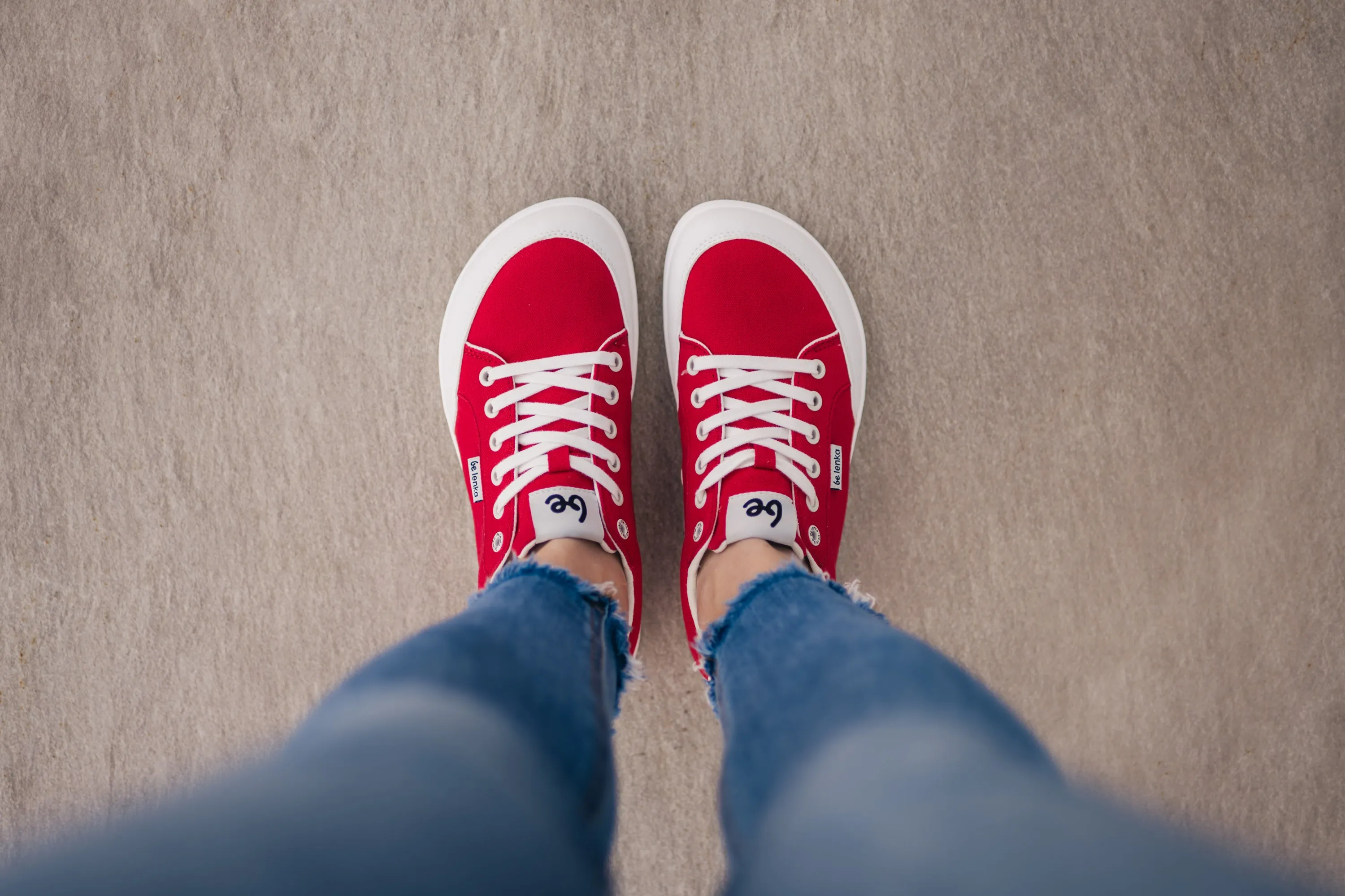 Barfuß-Sneakers Be Lenka Rebound - Rote & Weiße Schuhe_Be Lenka_Schuhe
