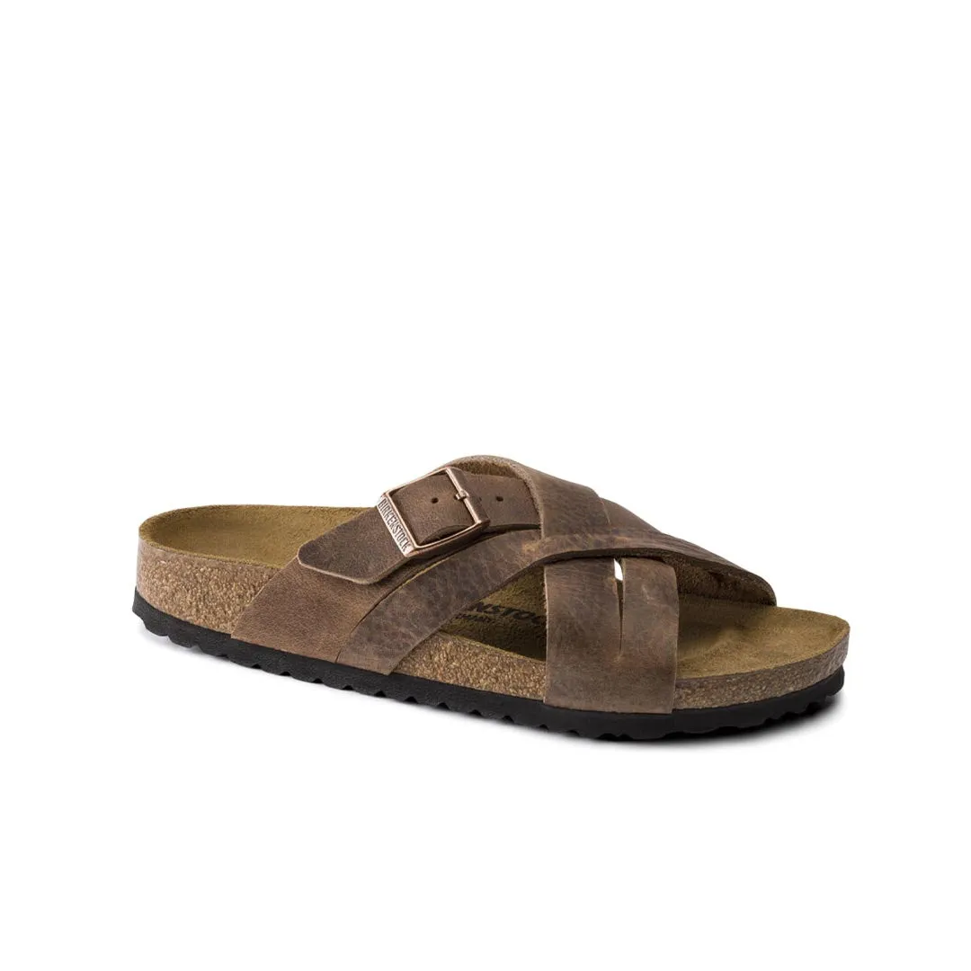 Birkenstock - Herren Lugano Sandalen aus geöltem Leder (1015498)