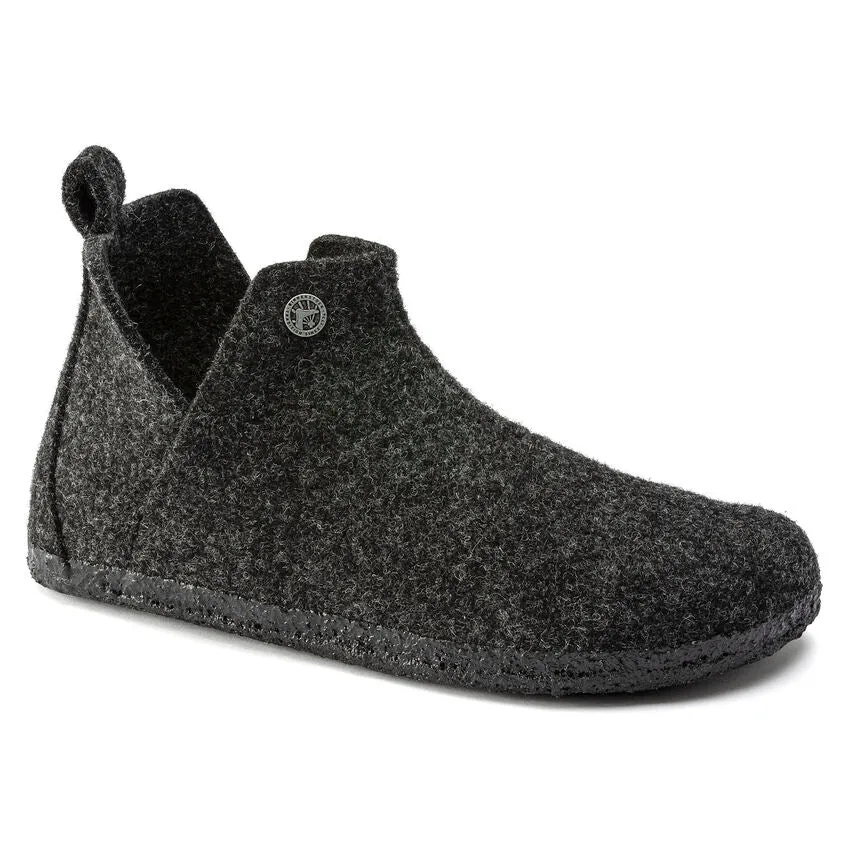 Birkenstock Schuhe Andermatt Wolle/Shearling Anthrazit