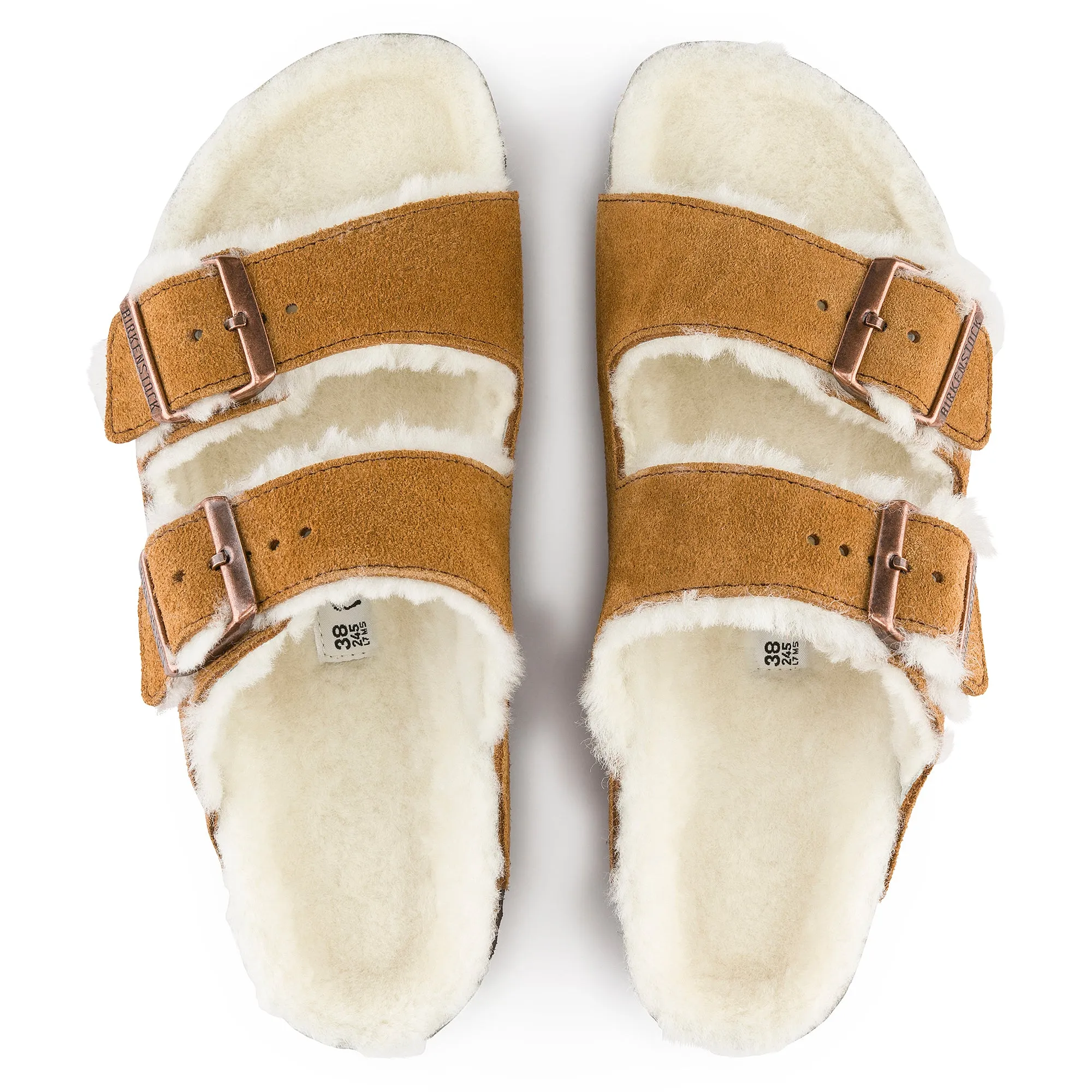 Birkenstock Schuhe Arizona Nerz Wildleder/Schaffell