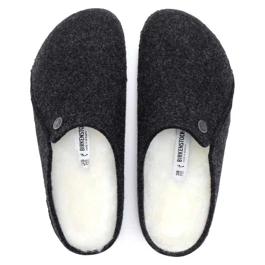Birkenstock Schuhe Herren Zermatt Wolle/Shearling Anthrazit