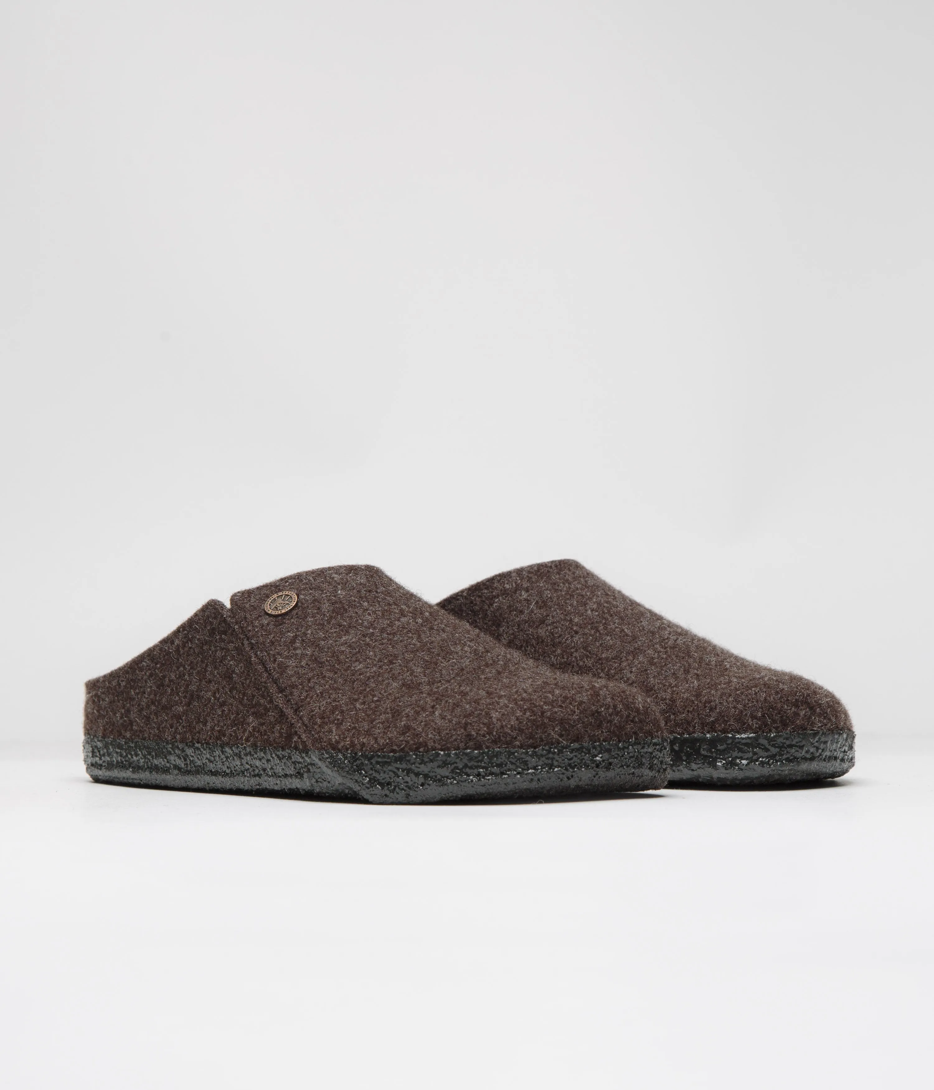 Birkenstock Zermatt Filzpantoffeln mit Schaffell - Mokka Birkenstock Schuhe
