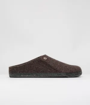Birkenstock Zermatt Filzpantoffeln mit Schaffell - Mokka Birkenstock Schuhe
