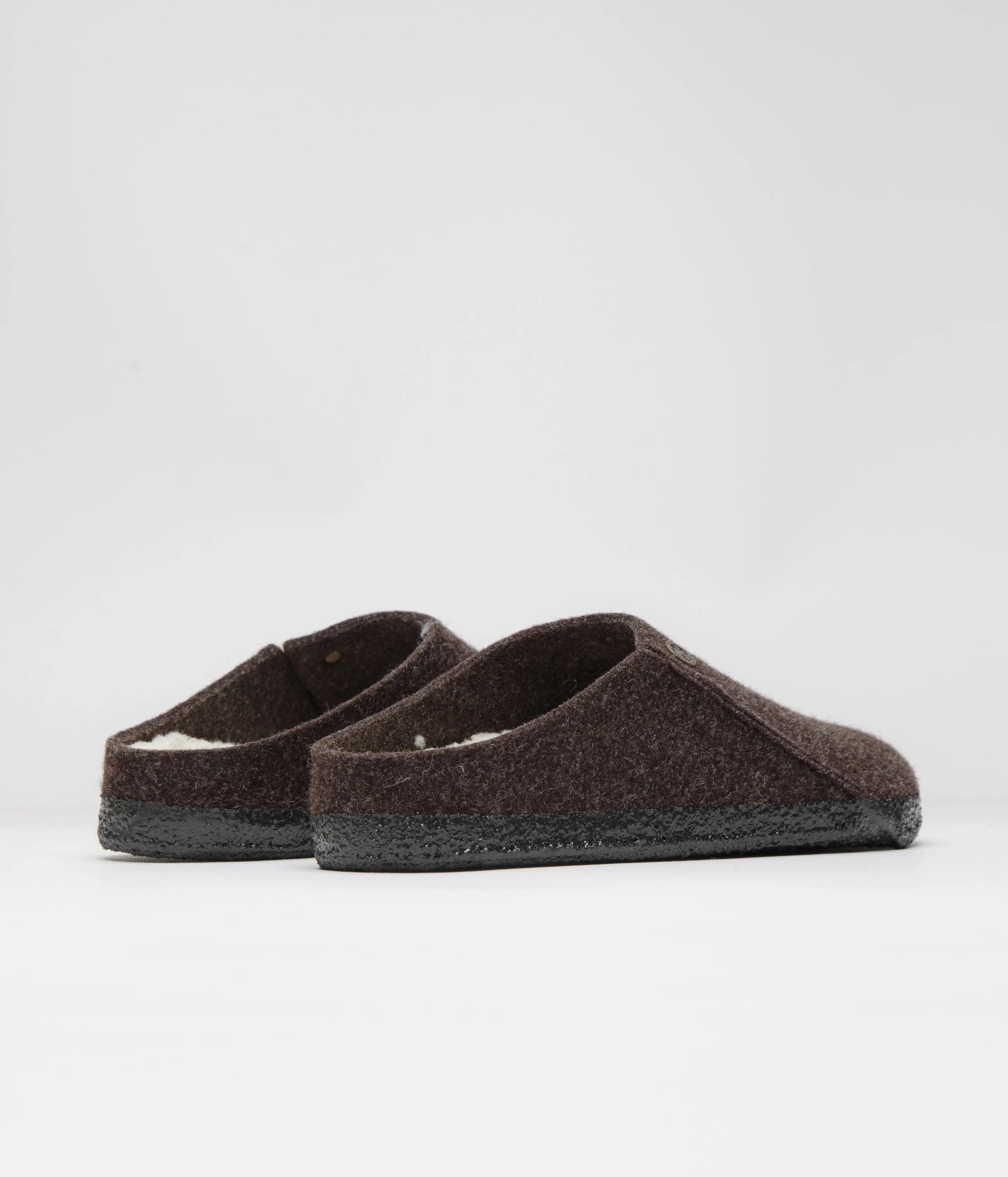 Birkenstock Zermatt Filzpantoffeln mit Schaffell - Mokka Birkenstock Schuhe