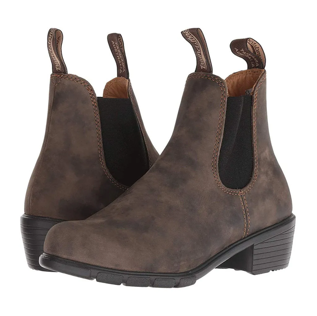 Blundstone 1677 Wasserfeste Leder Chelsea-Stiefel mit Absatz für Damen
