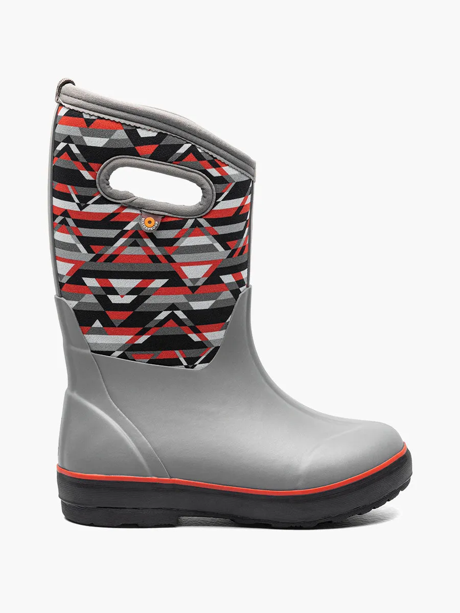 Bogs Schuhe Classic II Mountain Geo Grau Multi (Größe 8c-7J)