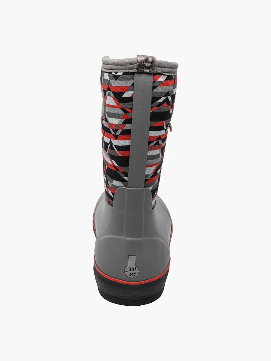 Bogs Schuhe Classic II Mountain Geo Grau Multi (Größe 8c-7J)