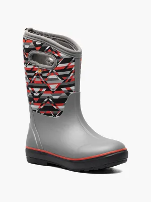 Bogs Schuhe Classic II Mountain Geo Grau Multi (Größe 8c-7J)