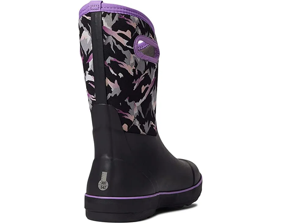 Bogs Schuhe Classic II Winter Bergschuh Schwarz Mehrfarbig (Größe 8c-5J)