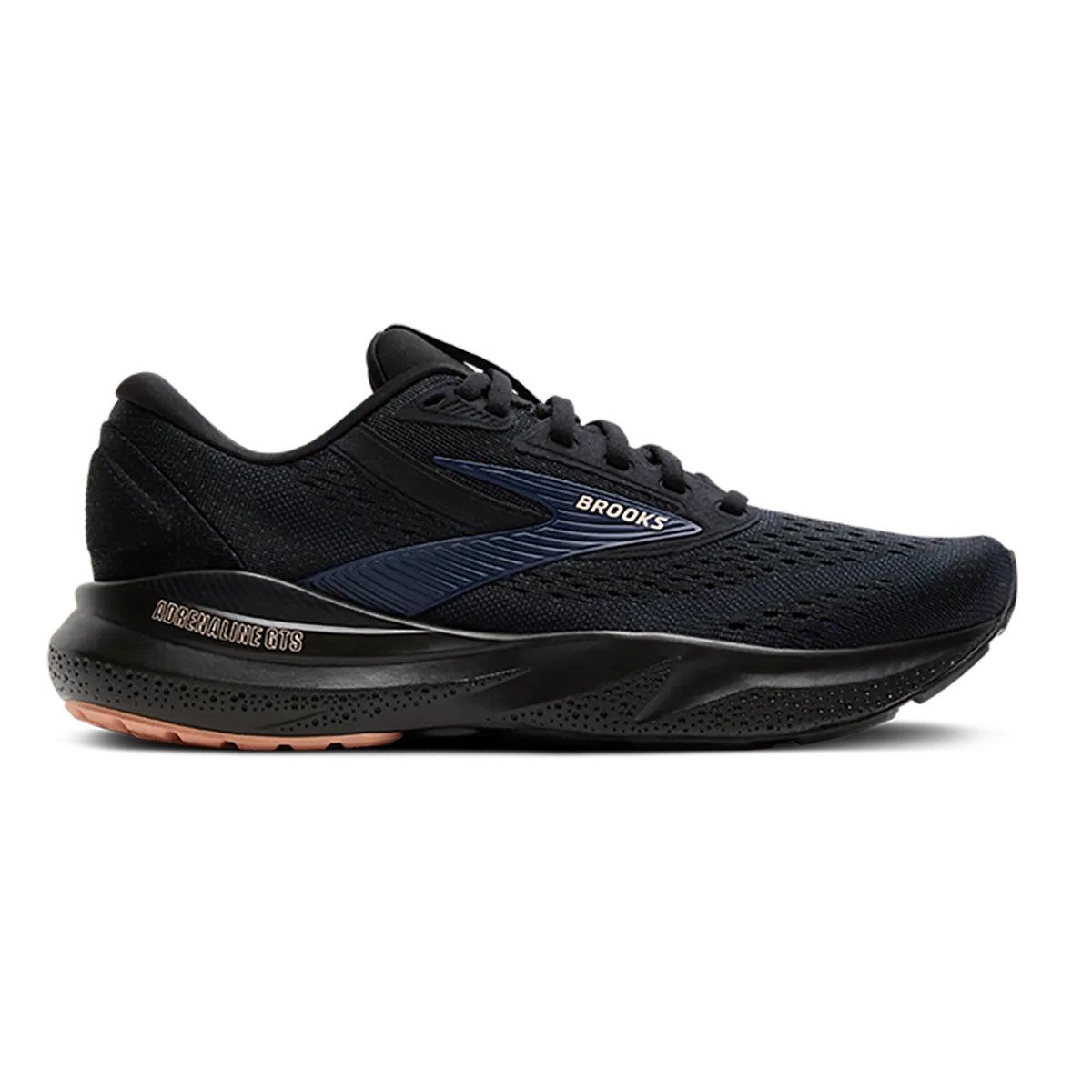 Brooks Adrenaline GTS 24 Schwarz - Peacoat - Pfirsich