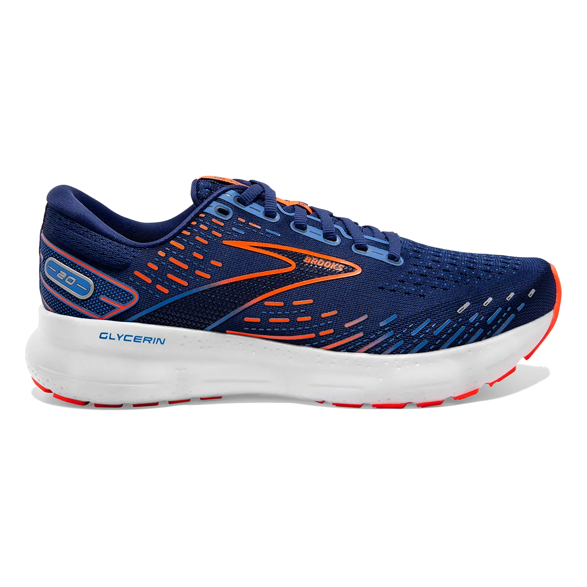 Brooks Glycerin 20 - Blaue Tiefen - Palastblau - Orange