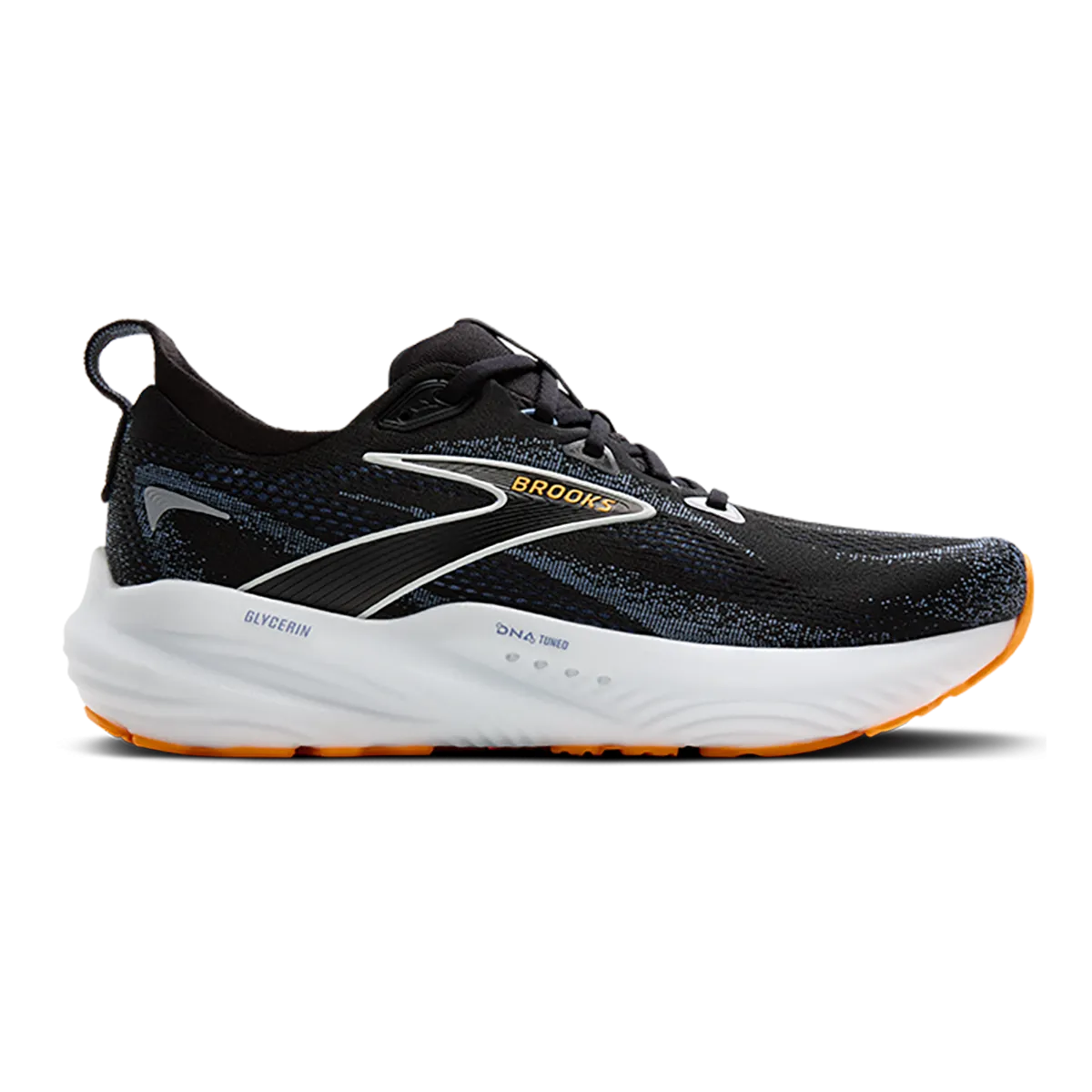 Brooks Glycerin 22 Schwarz - Country Blau - Orange Pop