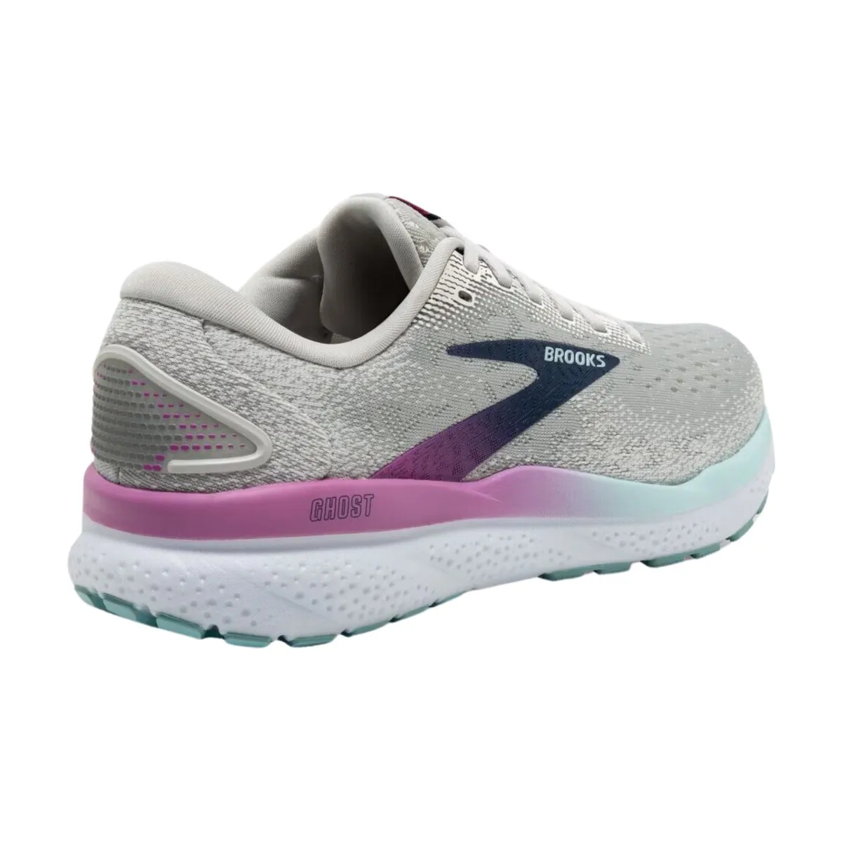 Brooks Women's Ghost 16 Weiß/Grau/Estate Blau