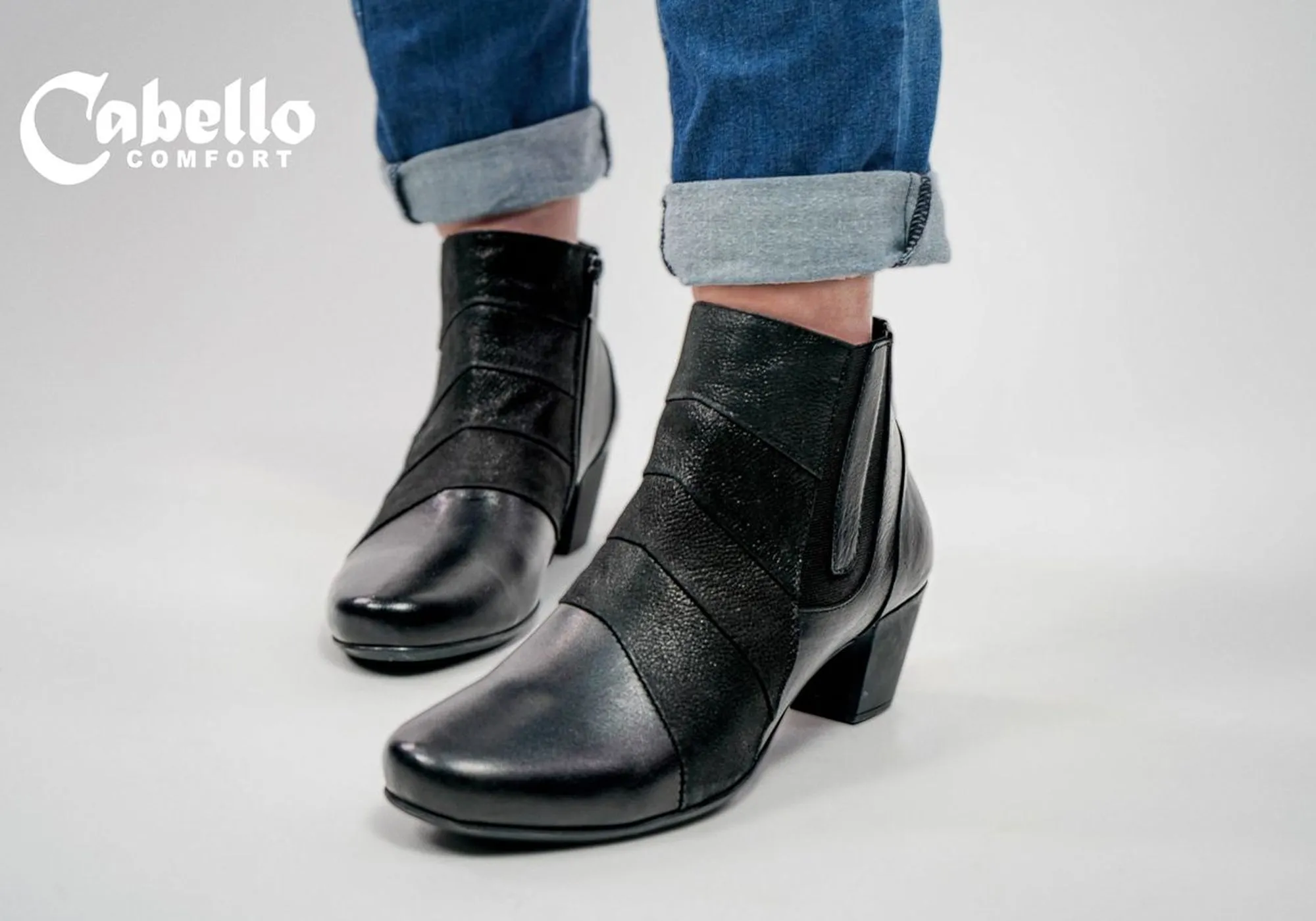 Cabello Comfort Eva Damen Europäische Bequeme Lederstiefel Cabello Comfort Schuhe