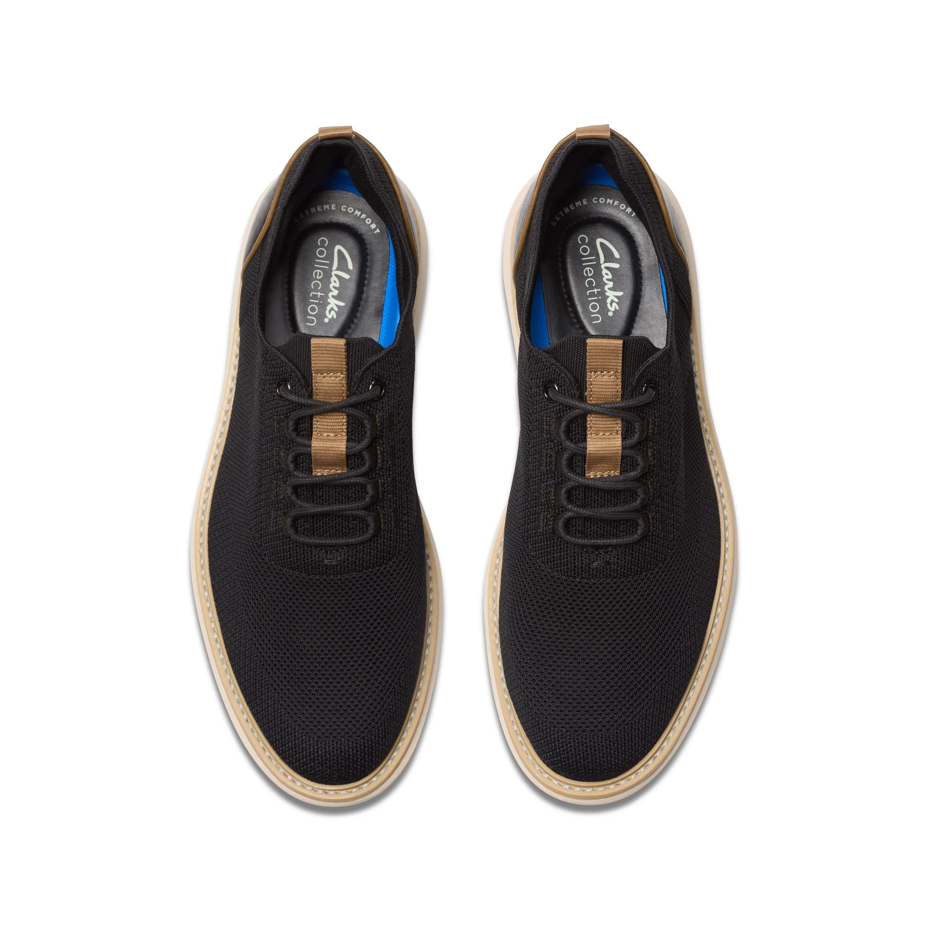 Clarks Brantin Strick in schwarzem Textil