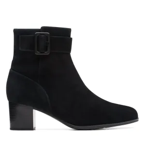 Clarks Loken Zip WP in Schwarz Wildleder