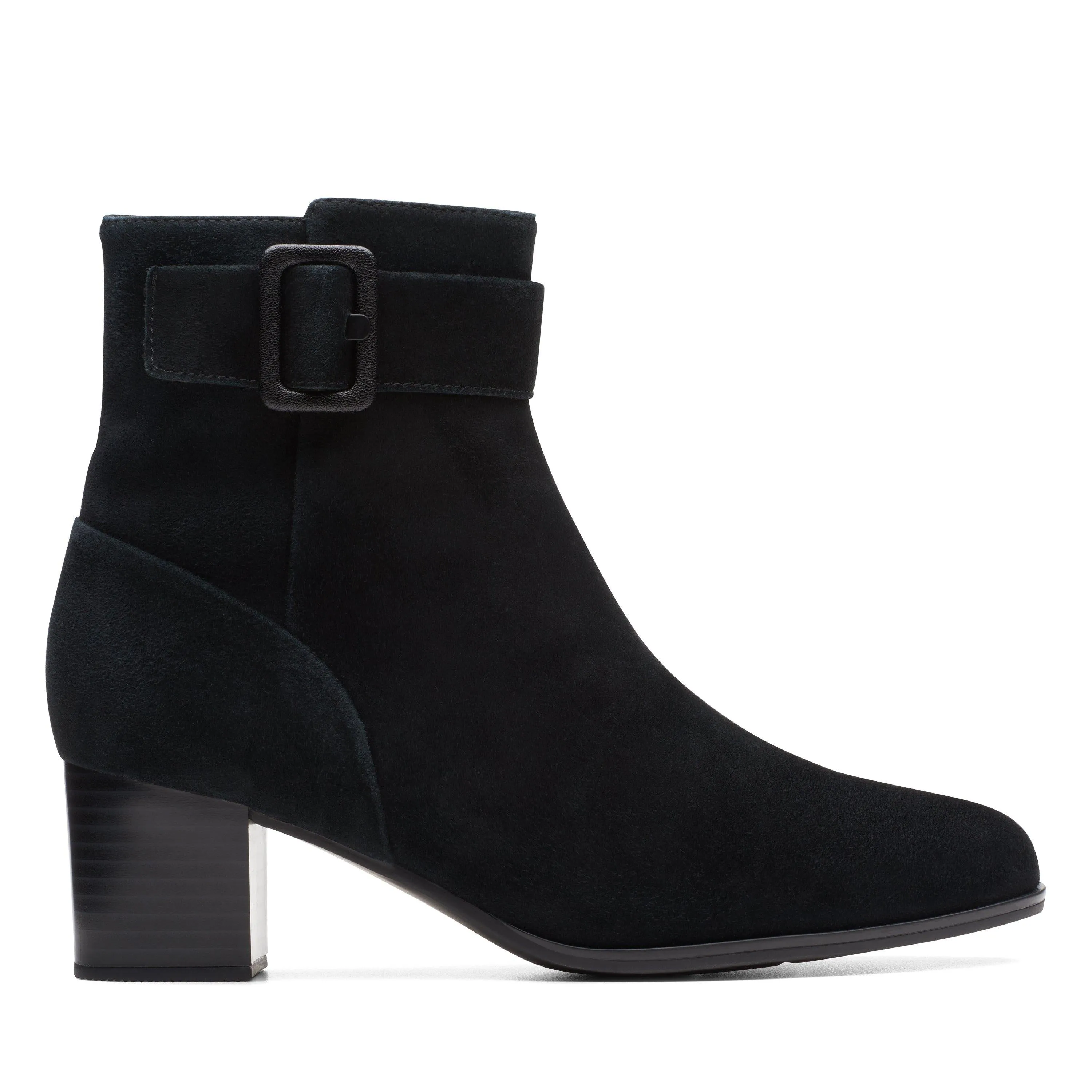 Clarks Loken Zip WP in Schwarz Wildleder