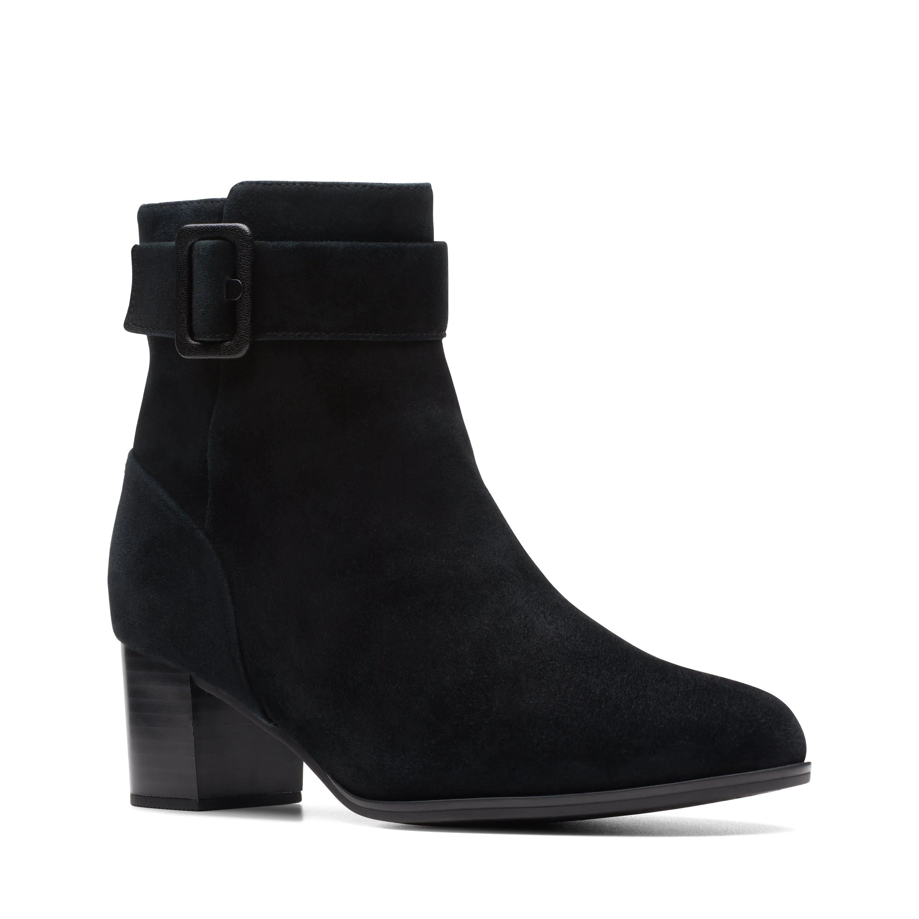 Clarks Loken Zip WP in Schwarz Wildleder