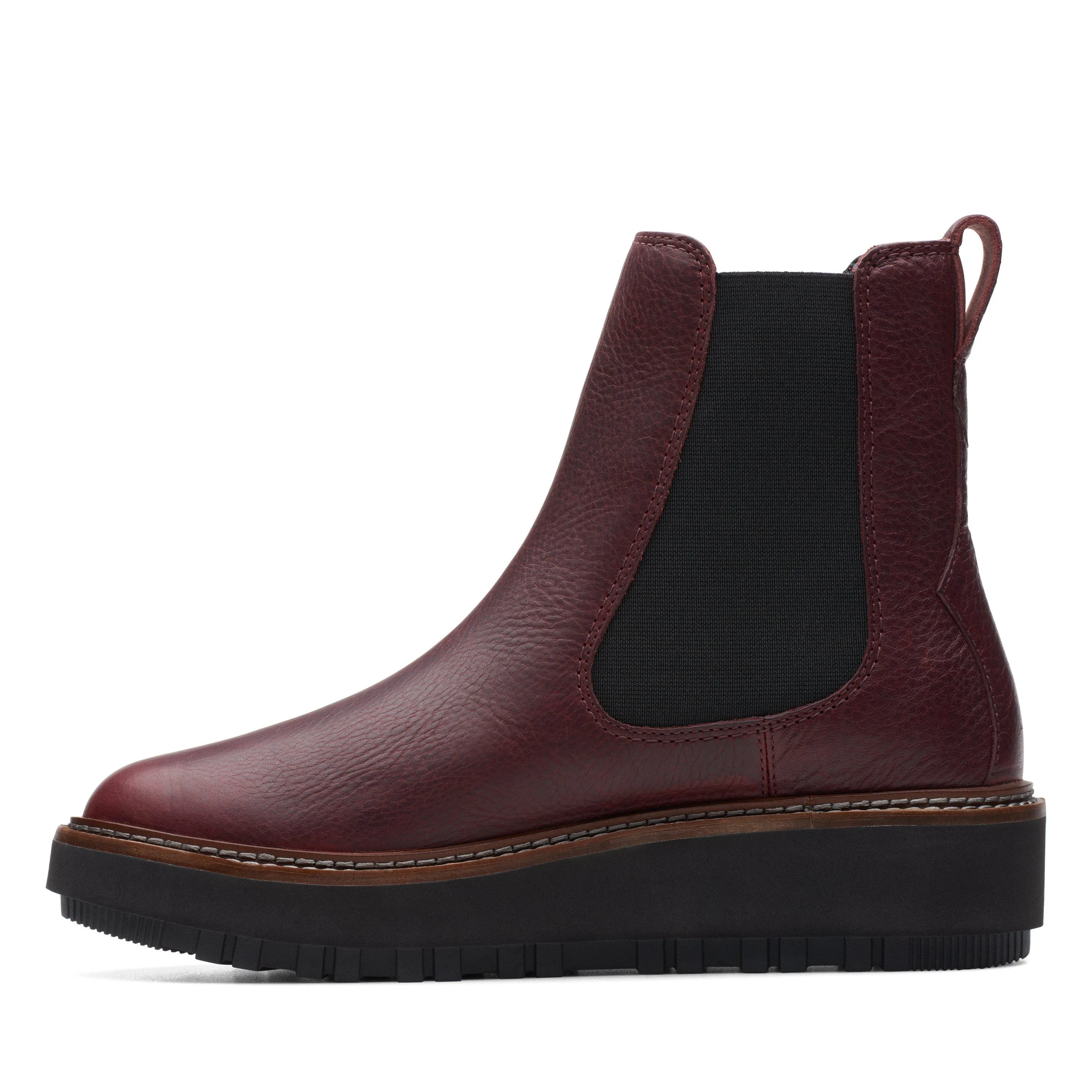 Clarks Orianna W Up in Rotem Leder
