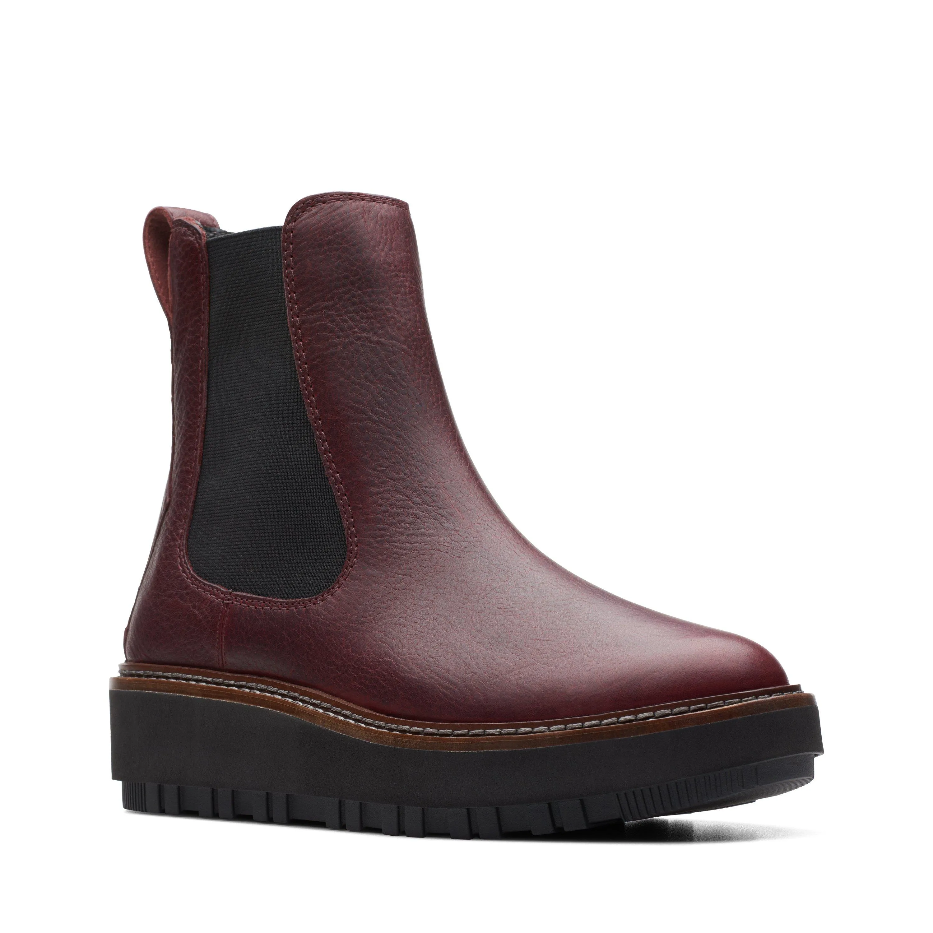 Clarks Orianna W Up in Rotem Leder