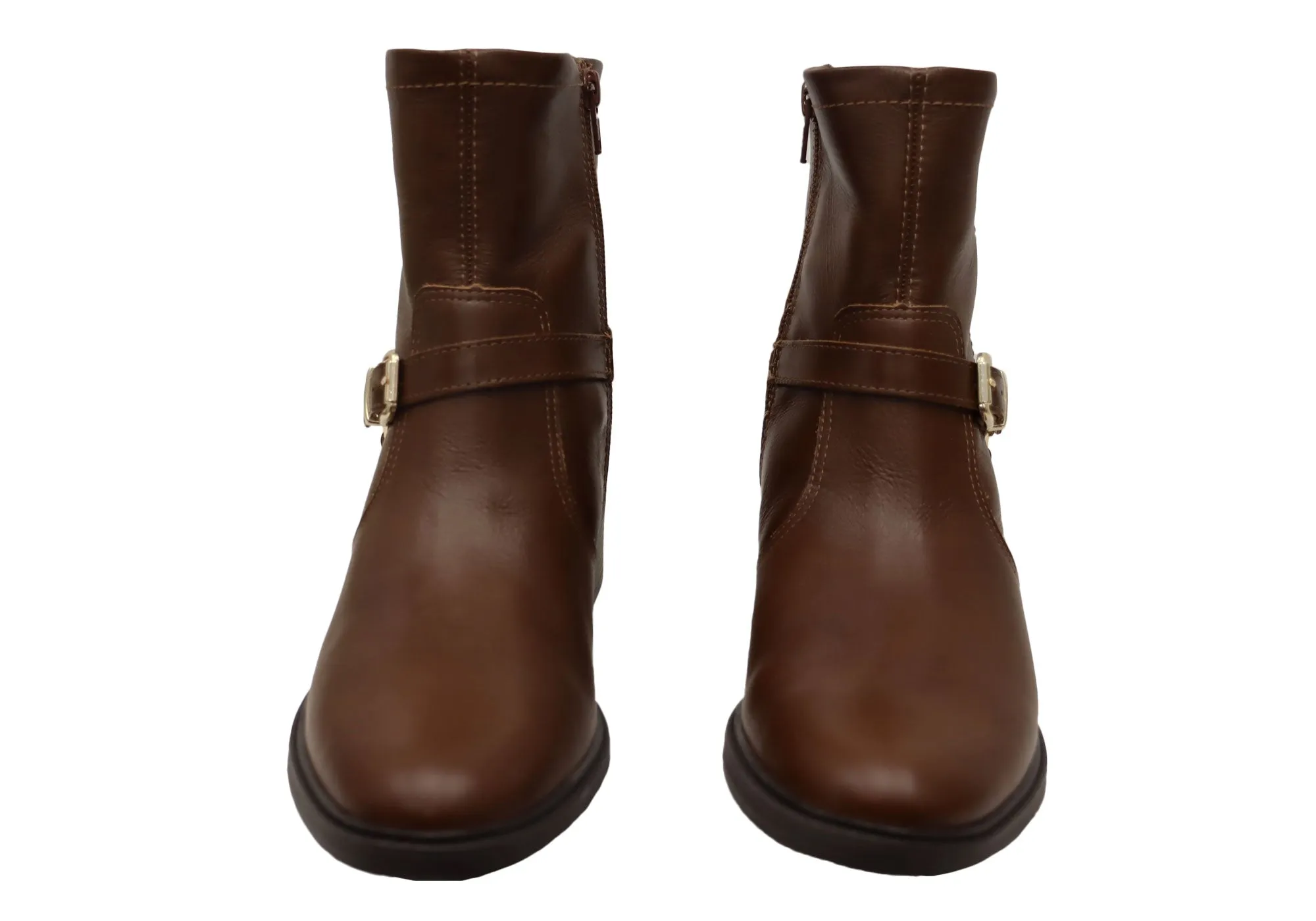 Comfortflex Belinda Damen Brasilianische Bequeme Leder Knöchelstiefel Comfortflex Schuhe