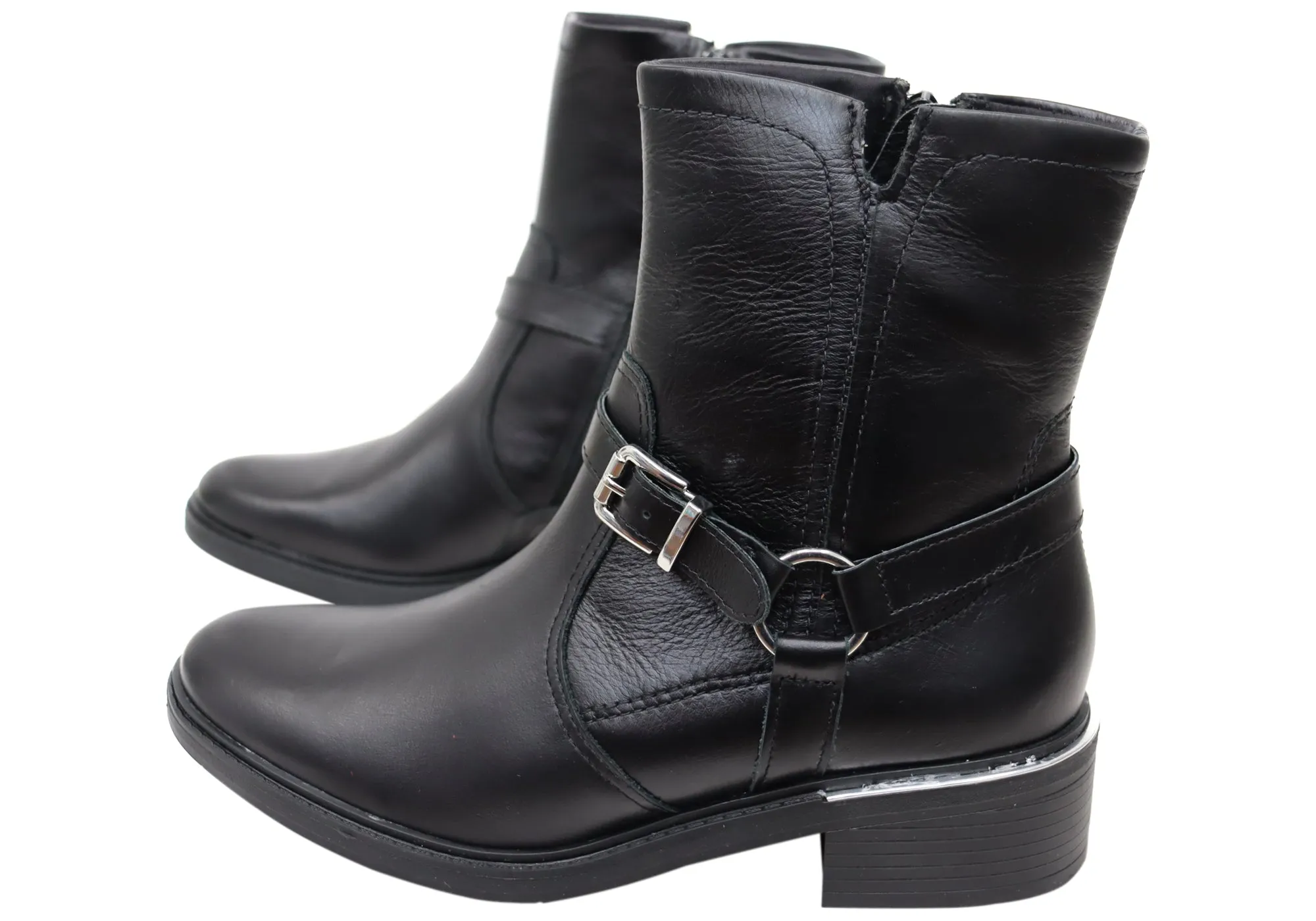 Comfortflex Belinda Damen Brasilianische Bequeme Leder Knöchelstiefel Comfortflex Schuhe