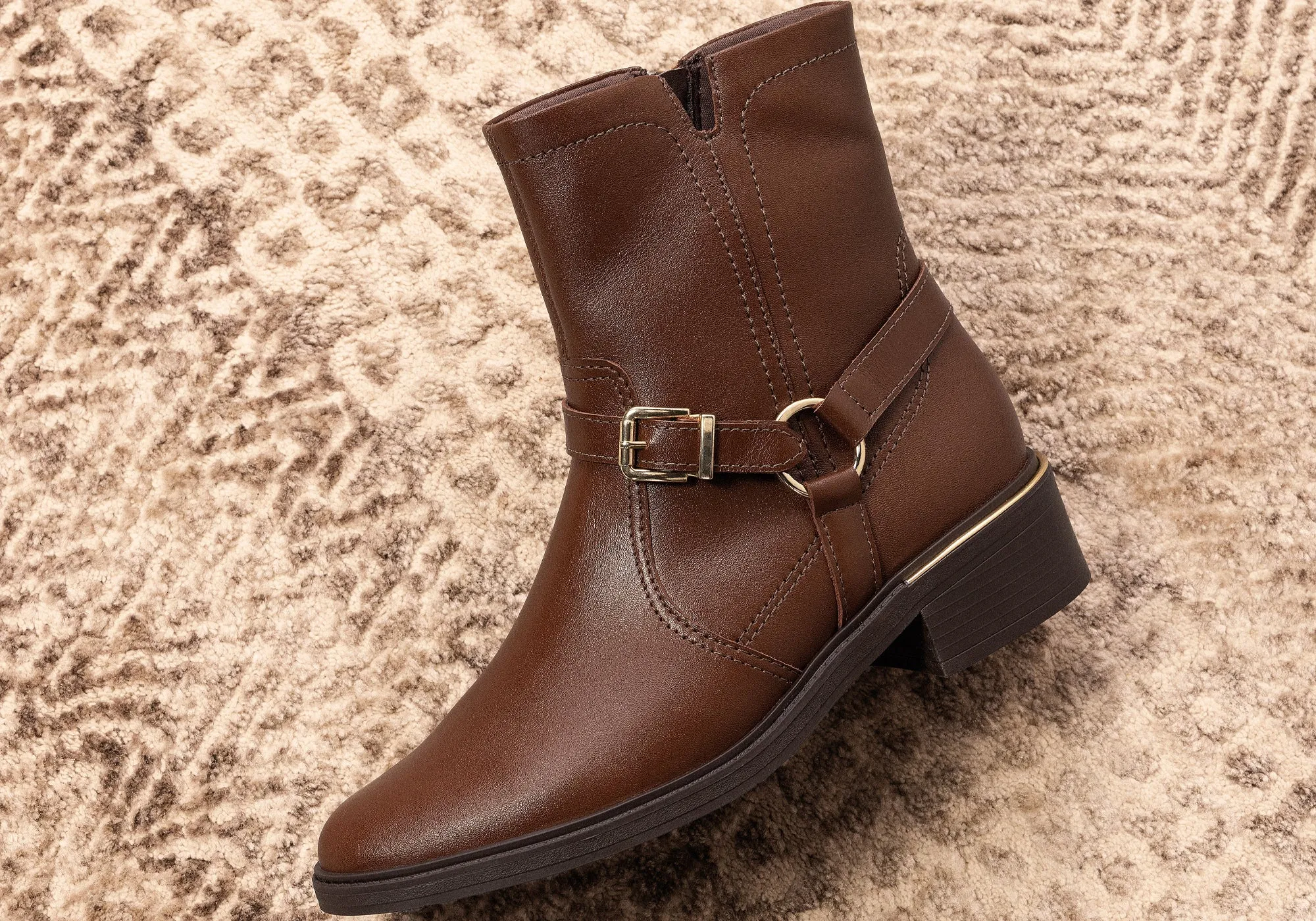 Comfortflex Belinda Damen Brasilianische Bequeme Leder Knöchelstiefel Comfortflex Schuhe