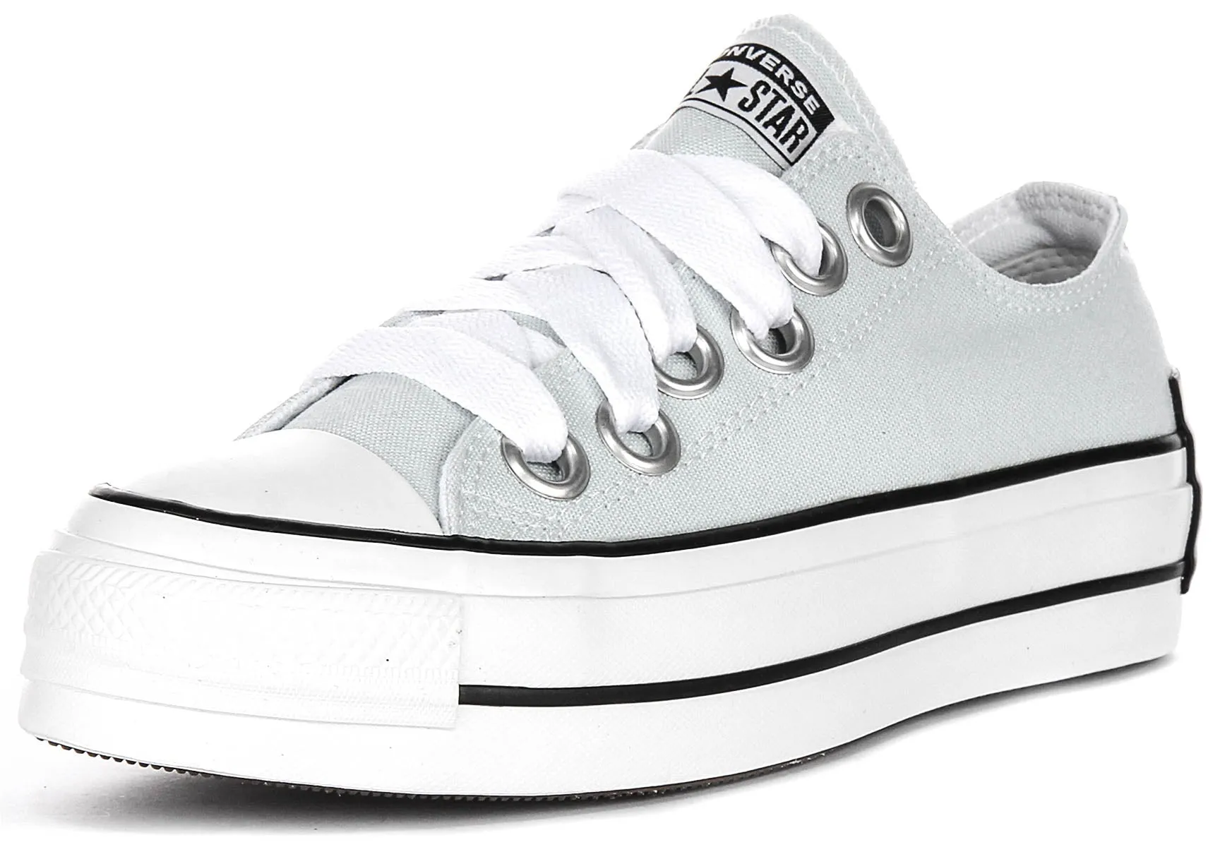 Converse All Star Platform Sketch Low A10426C in hellblauen Schuhen Converse