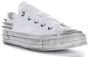 Converse Chuck 70s Vintage Studd A07208C in Weiß-Silber Schuhen Converse