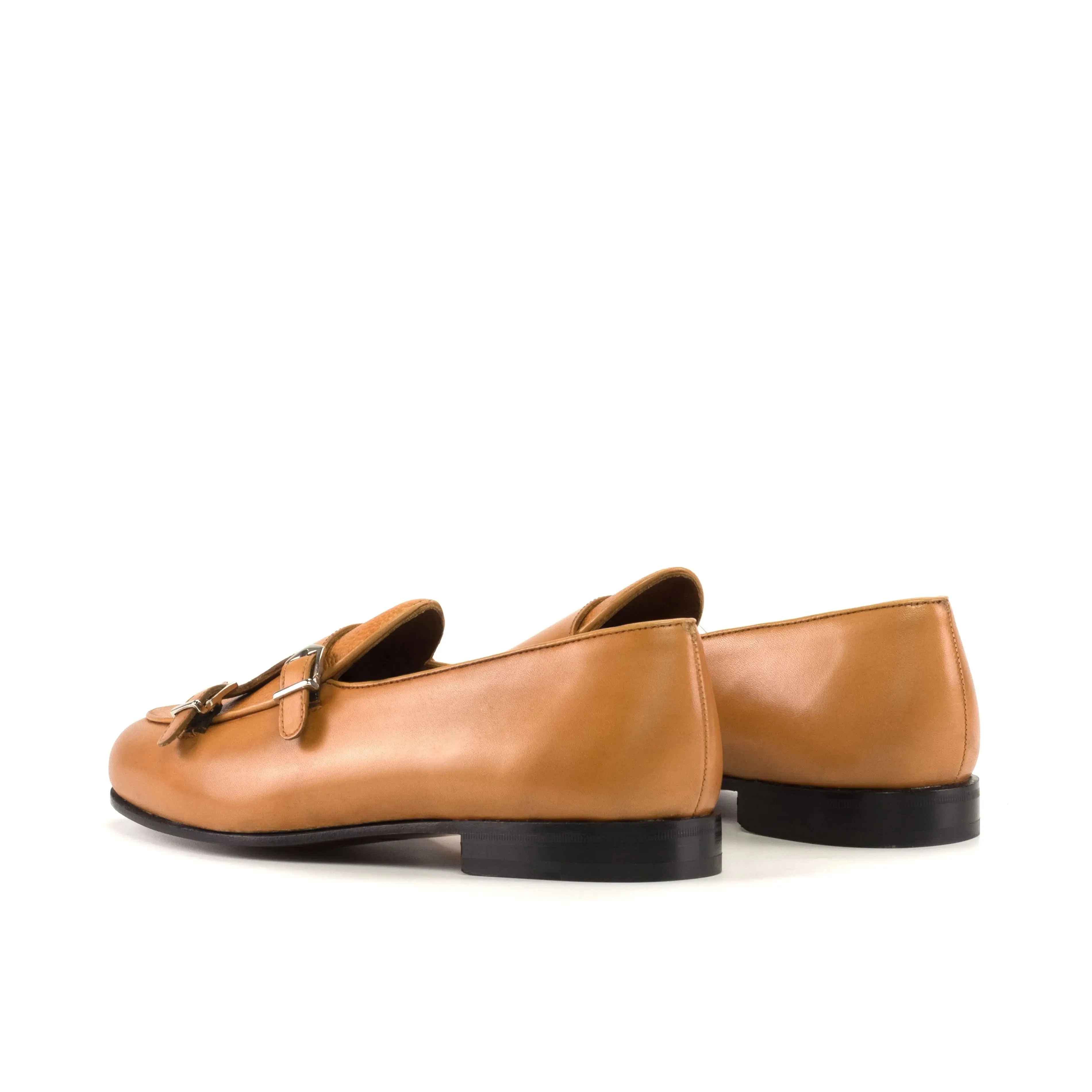 Dapperfam Schuhe DapperFam Rialto in Cognac Herren Italienisches Leder & Vollrindleder Mönchsschlappen