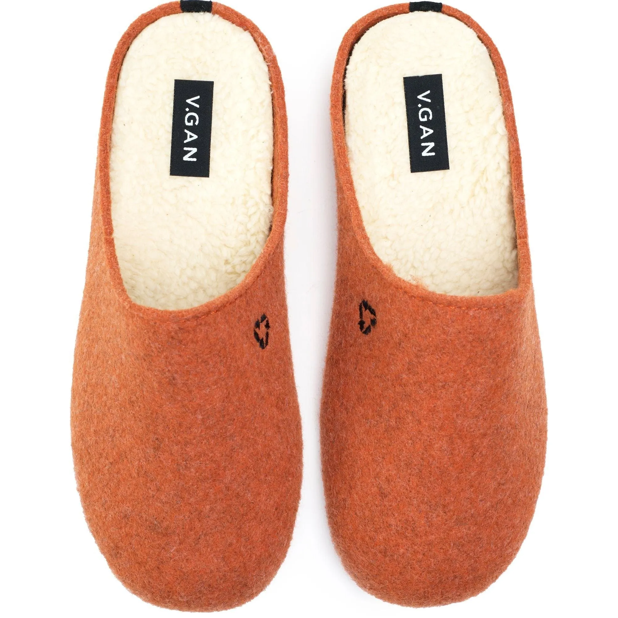 Damen Vegane Mule Hausschuhe | Orange