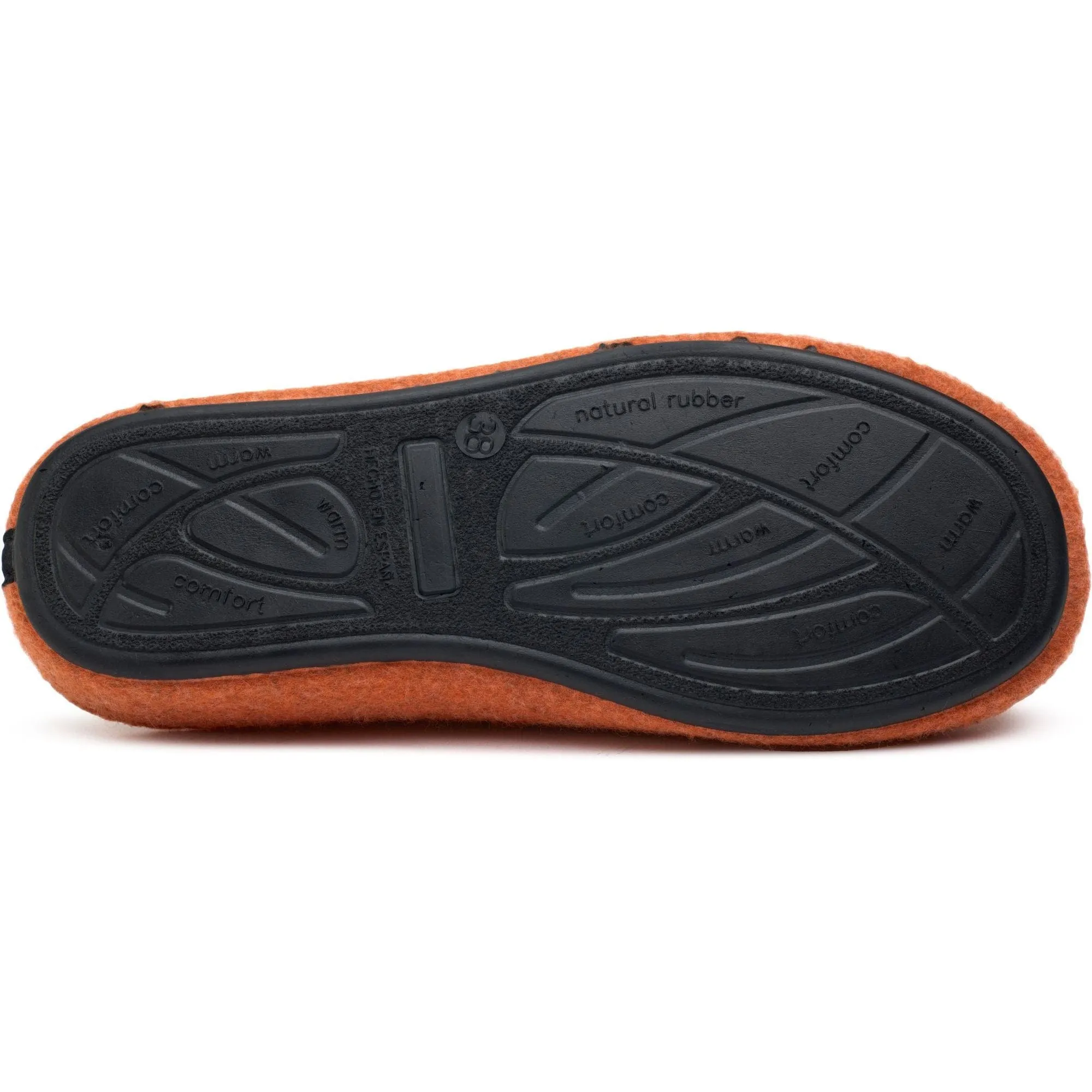 Damen Vegane Mule Hausschuhe | Orange