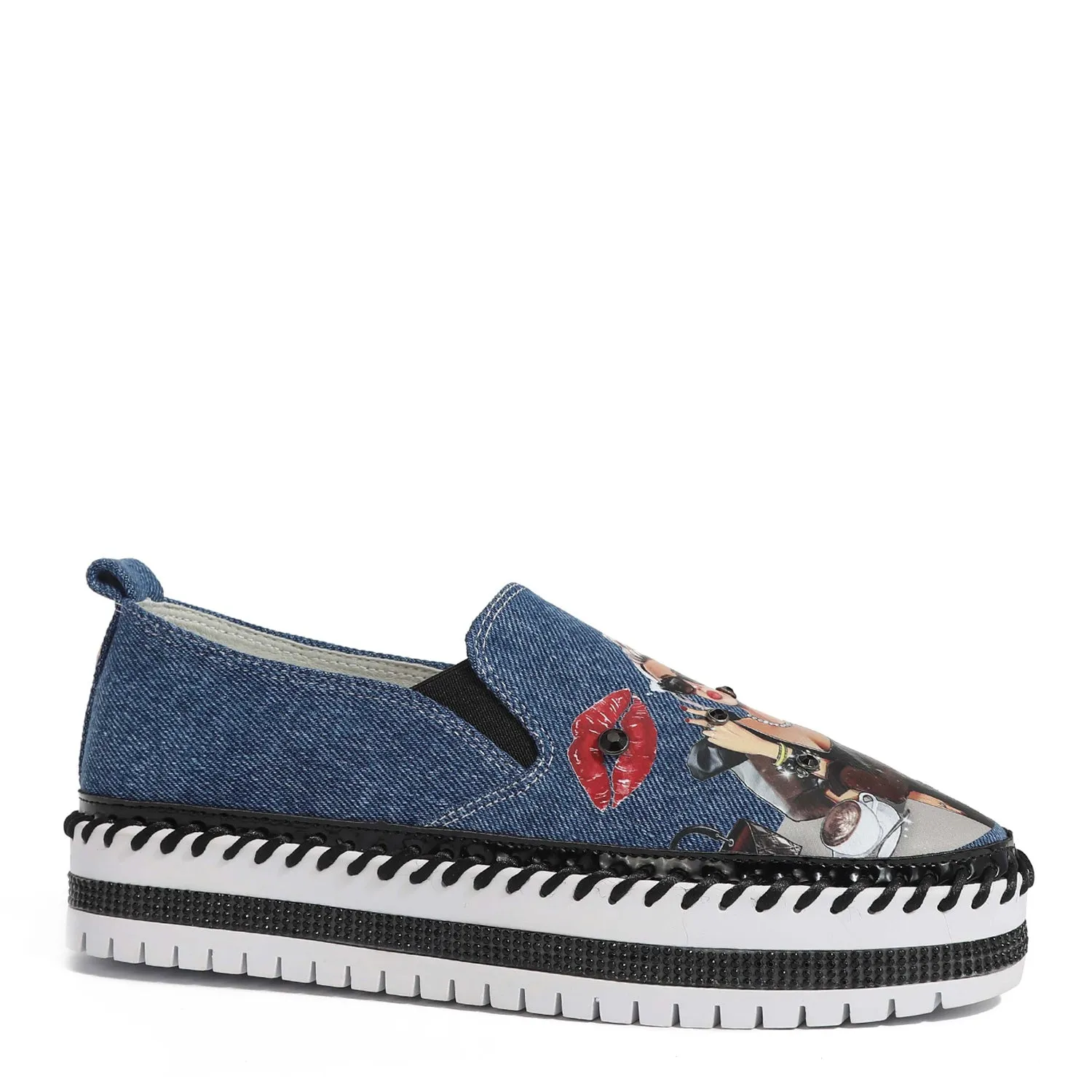 DENIM SLIP-ON SNEAKER
