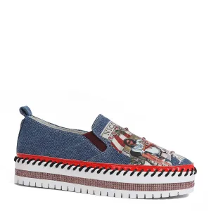 DENIM SLIP-ON SNEAKER