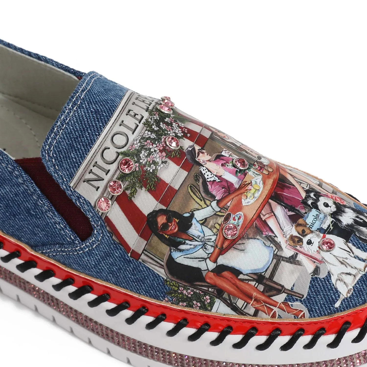 DENIM SLIP-ON SNEAKER