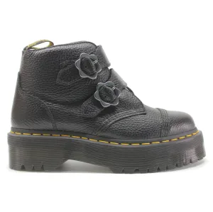 Dr. Martens Devon Flower Milled Nappa Leder Plateaustiefel für Damen
