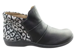 Flex & Go Katrina Damen Komfort Leder Knöchelstiefel Hergestellt in Portugal Flex & Go Schuhe