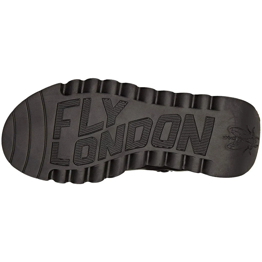 Fly London Mol 2 Leder Stiefel mit Reißverschluss für Damen, knielang