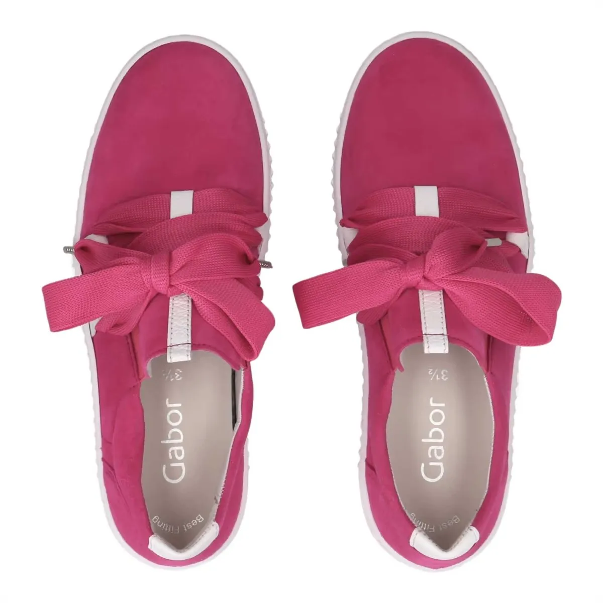 Gabor Damen 43.333.10 Rosa Wildleder-Oxford