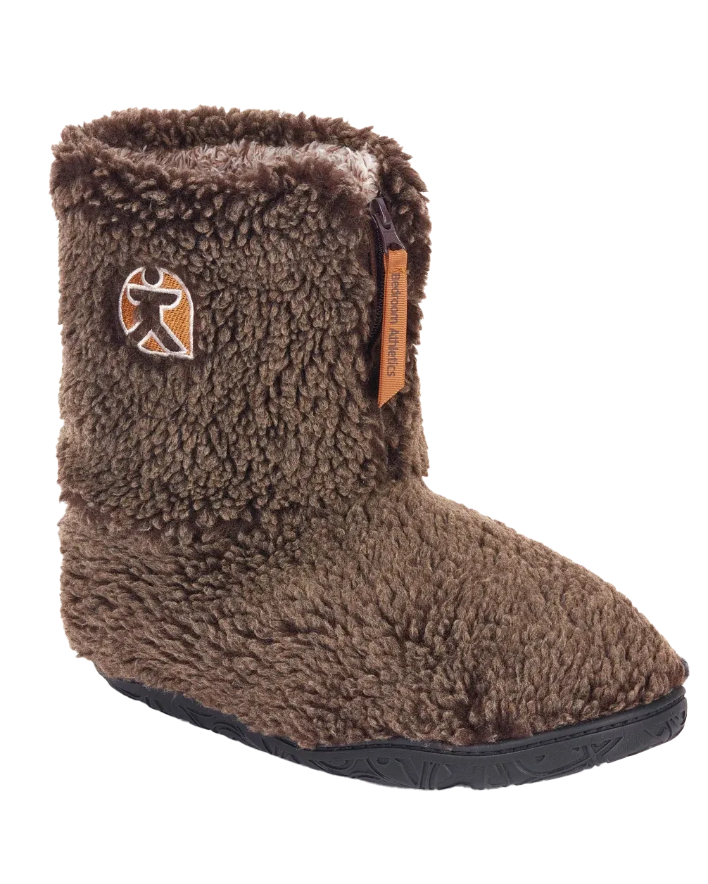 Gosling Schnee-Spitzen Sherpa Pantoffelstiefel in gewaschener Dunkelschokolade