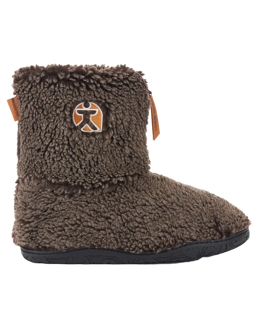 Gosling Schnee-Spitzen Sherpa Pantoffelstiefel in gewaschener Dunkelschokolade